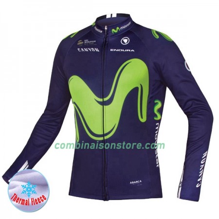 Maillot 2017 Movistar Team Hiver Thermal Fleece N001
